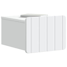 Wandbeugel Bedkast 2 pcs Wit 33 x 34,5 x 24 cm Bewerkt hout