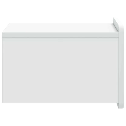 Wandbeugel Bedkast 2 pcs Wit 33 x 34,5 x 24 cm Bewerkt hout
