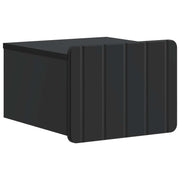 Wandkast 33x34,5x24 cm bewerkt hout zwart