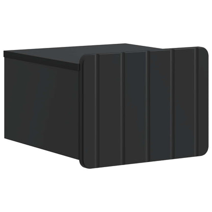 Wandbeugel Bedkast 2 pcs Zwart 33 x 34,5 x 24 cm Bewerkt hout