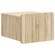 Wandkast 33x34,5x24 cm Sonoma eiken bewerkt hout