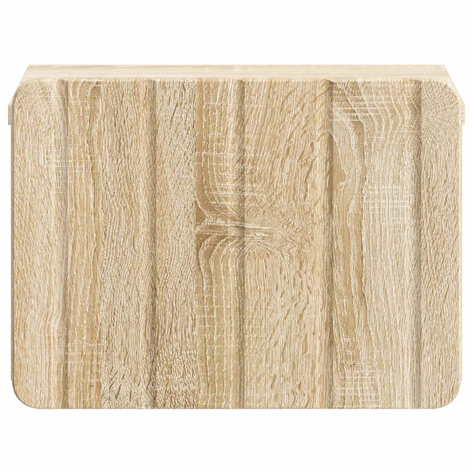Wandbeugel Bedkast Sonoma Eiken 33 x 34,5 x 24 cm Bewerkt hout