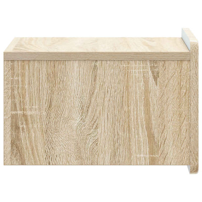 Wandbeugel Bedkast Sonoma Eiken 33 x 34,5 x 24 cm Bewerkt hout