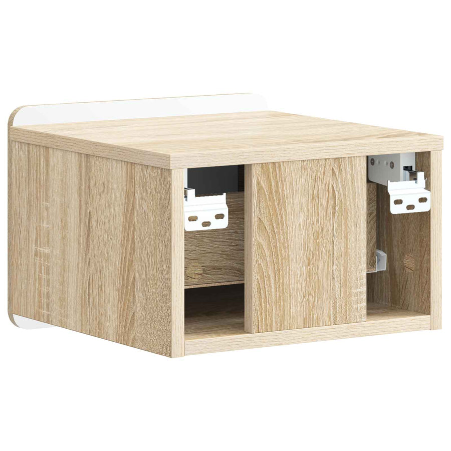 Wandbeugel Bedkast 2 pcs Sonoma Eiken 33 x 34,5 x 24 cm