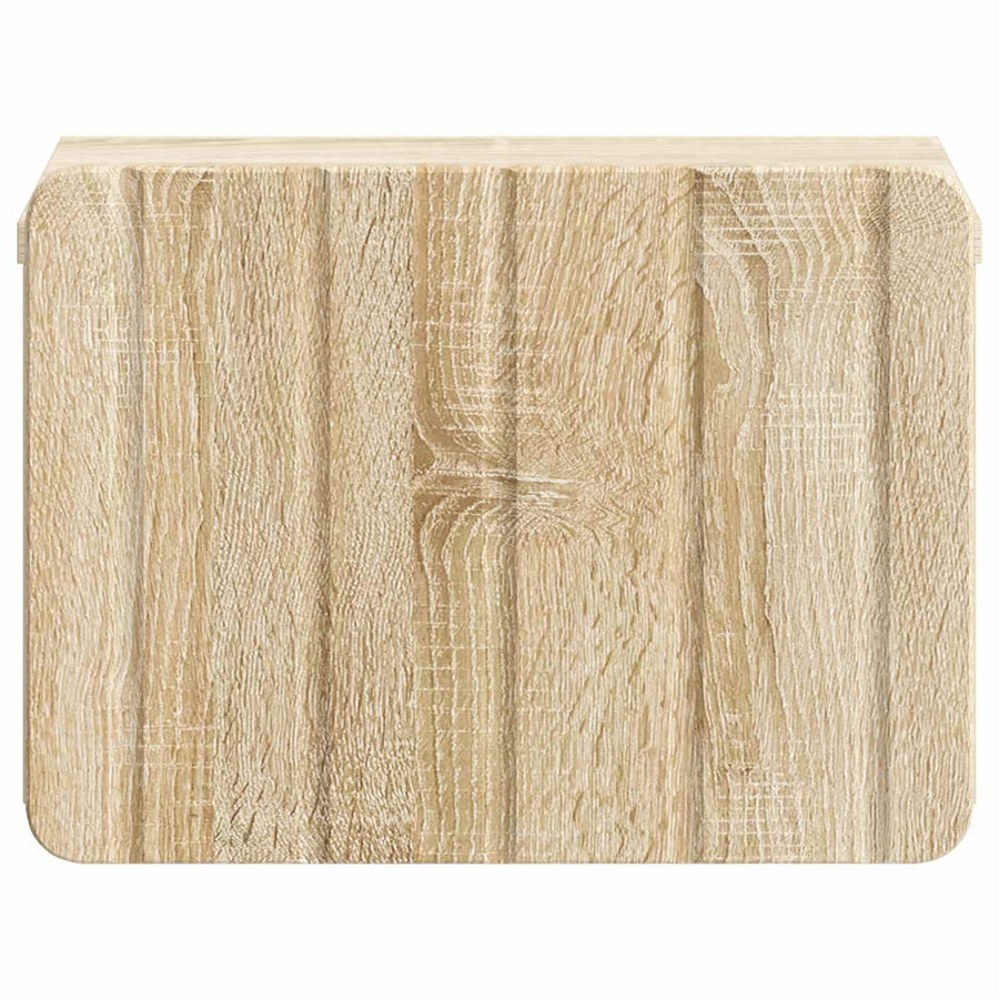 Wandbeugel Bedkast 2 pcs Sonoma Eiken 33 x 34,5 x 24 cm