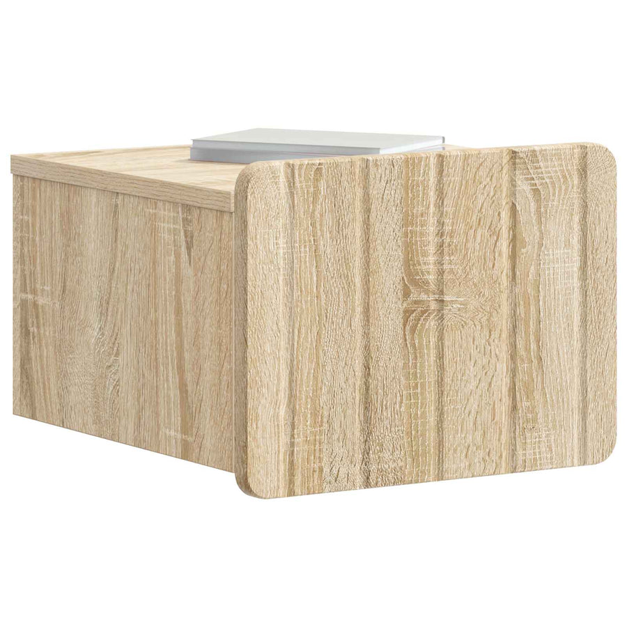 Wandbeugel Bedkast 2 pcs Sonoma Eiken 33 x 34,5 x 24 cm