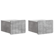 Wandkast 2 stuks betongrijs 33x34,5x24 cm