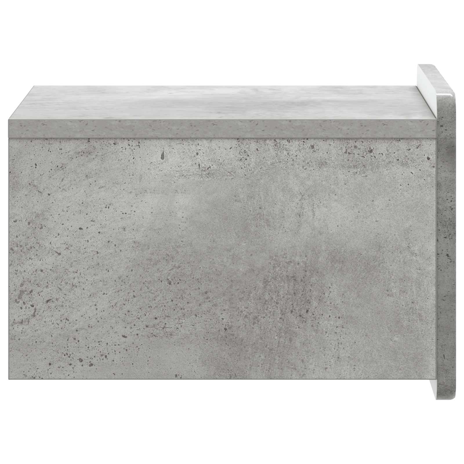 Wandbeugel Bedkast met lade 2 pcs Betongrijs 33 x 34,5 x 24 cm