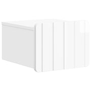 Wandkast 33x34.5x24 cm bewerkt hout hoogglans wit