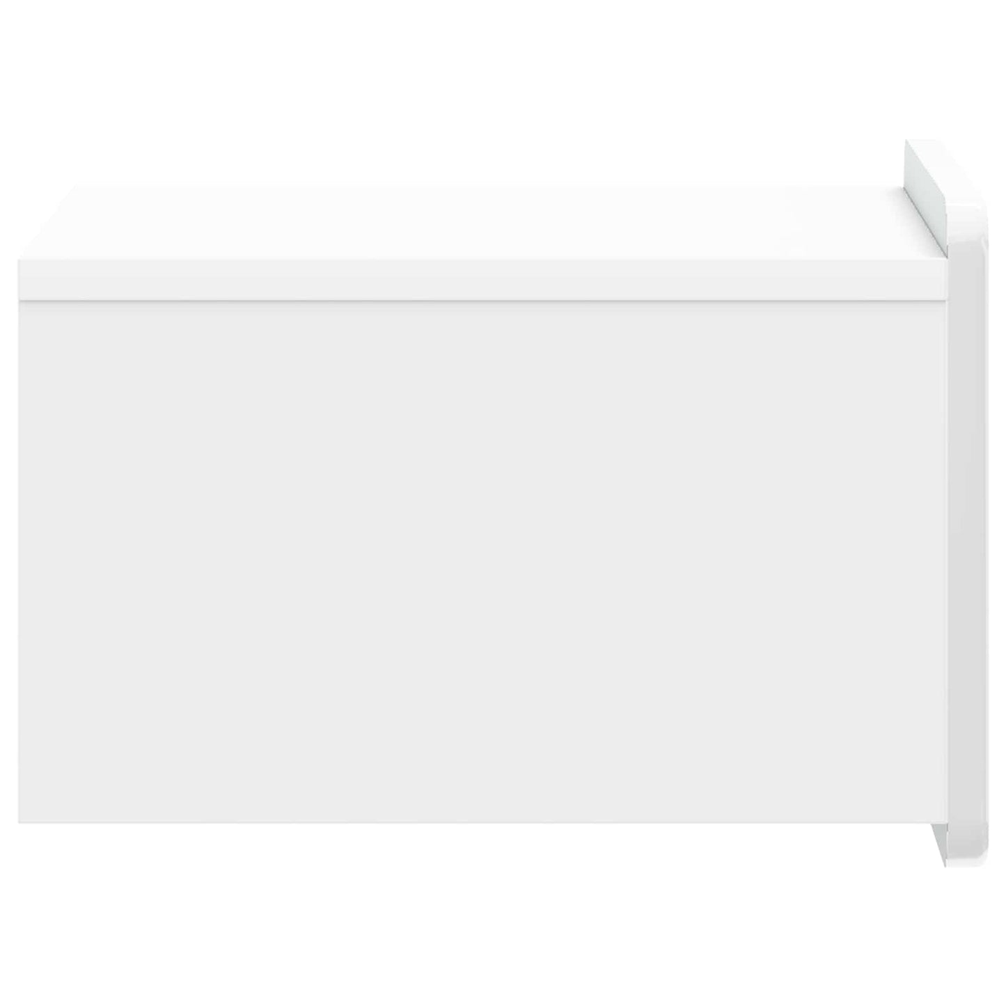 Wandbeugel Bedkast Hoogglans Wit 33 x 34,5 x 24 cm Bewerkt hout