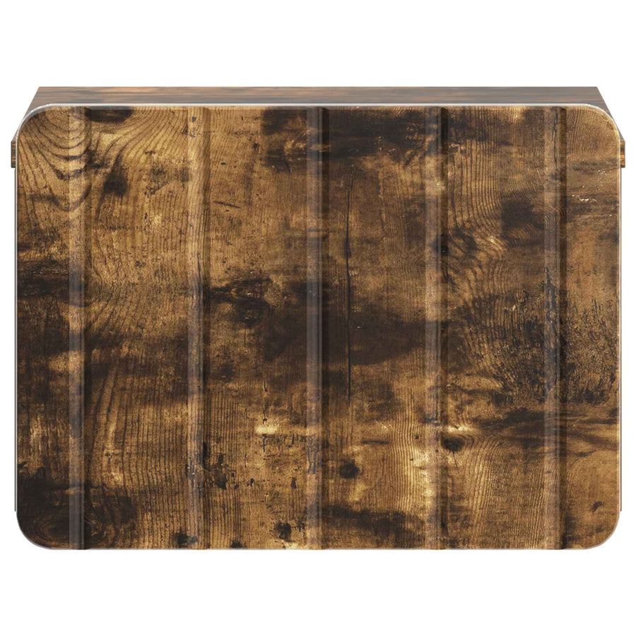 Wandbeugel Bedkast Gerookt eiken 33 x 34,5 x 24 cm Bewerkt hout