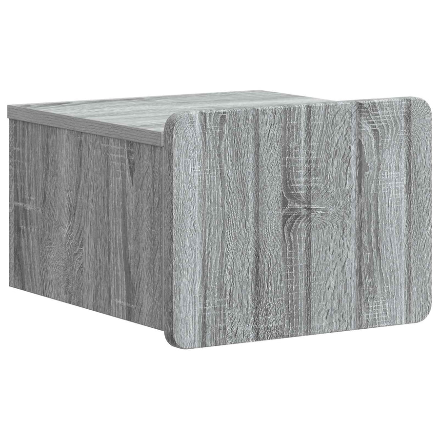 Wandbeugel Bedkast Grijs sonoma 33 x 34,5 x 24 cm Bewerkt hout