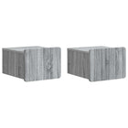 Wall Bracket for Folding Bed, 2 pcs, Grey Sonoma, 33 x 34.5 x 24 cm