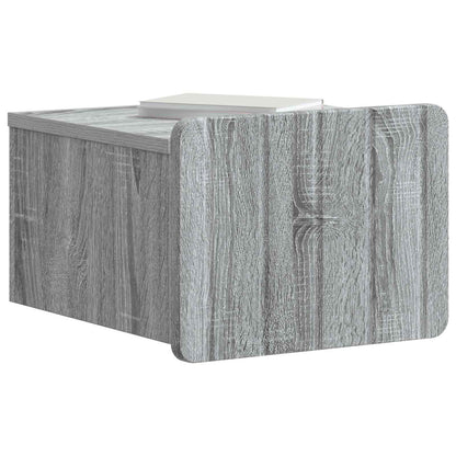 Wandbeugel Bedkast 2 pcs Grijs sonoma 33 x 34,5 x 24 cm