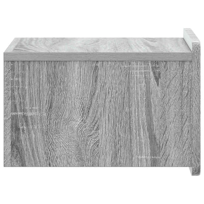 Wandbeugel Bedkast 2 pcs Grijs sonoma 33 x 34,5 x 24 cm