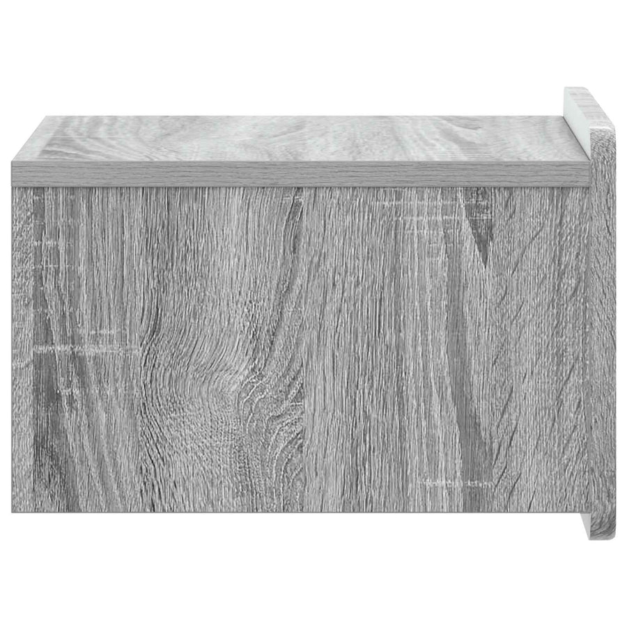 Wandbeugel Bedkast 2 pcs Grijs sonoma 33 x 34,5 x 24 cm