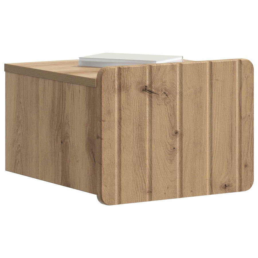 Wandbeugel Bedkast 2 pcs Artisanaal eiken 33 x 34,5 x 24 cm