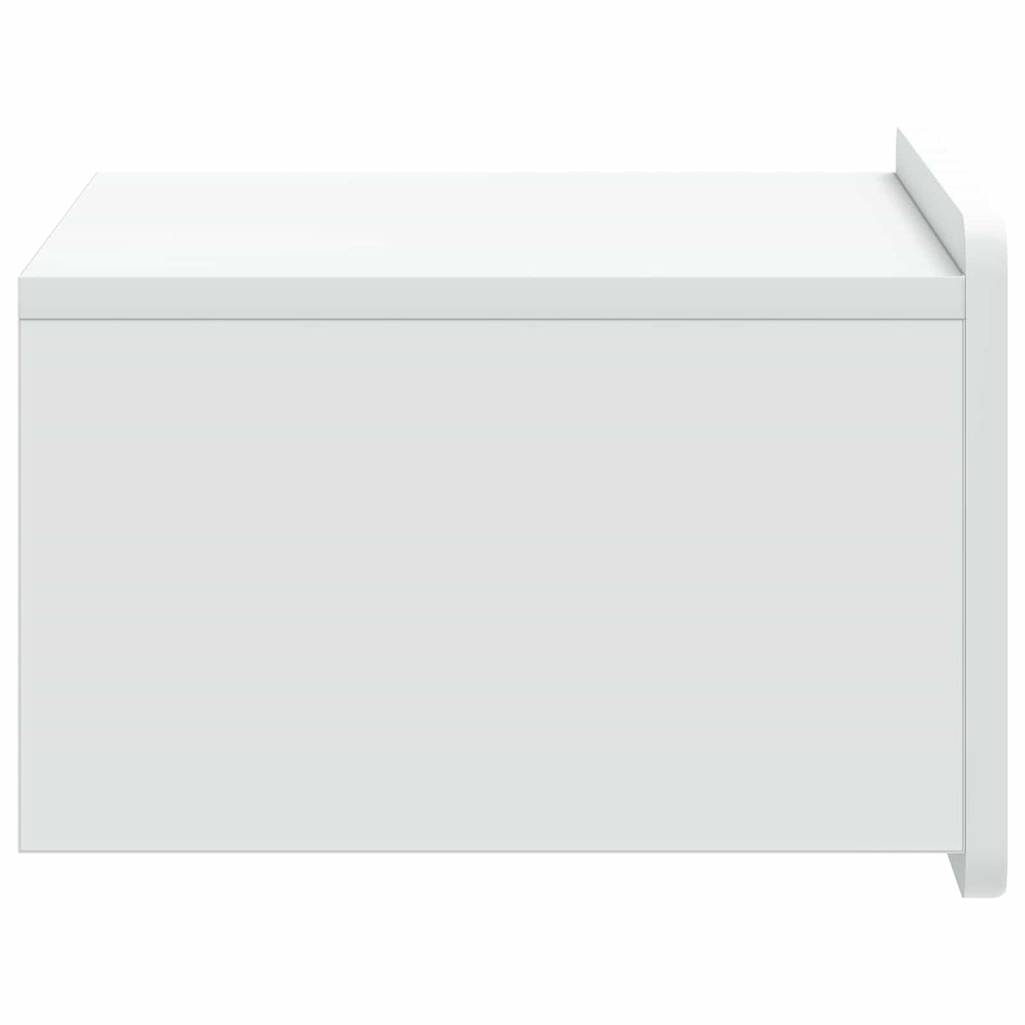 Wandbeugel Bedkast met lade Wit 49 x 34,5 x 24 cm Bewerkt hout