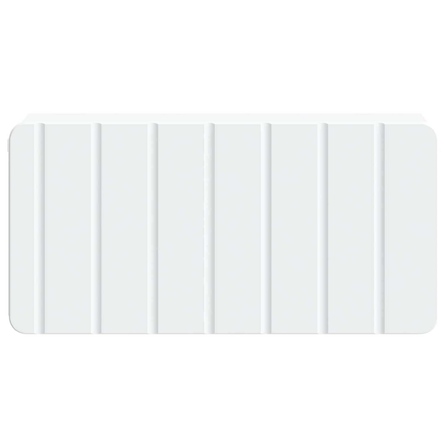 Wandbeugel Bedkast 2 pcs Wit 49 x 34,5 x 24 cm Bewerkt hout