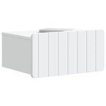 Wandbeugel Bedkast 2 pcs Wit 49 x 34,5 x 24 cm Bewerkt hout