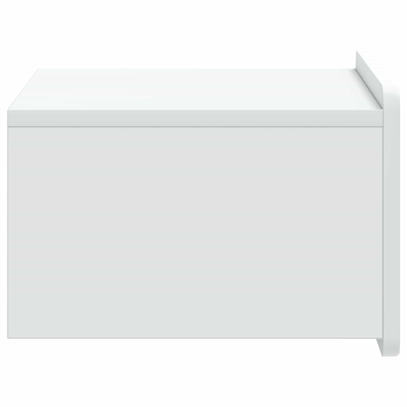 Wandbeugel Bedkast 2 pcs Wit 49 x 34,5 x 24 cm Bewerkt hout