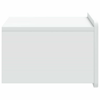 Wandbeugel Bedkast 2 pcs Wit 49 x 34,5 x 24 cm Bewerkt hout