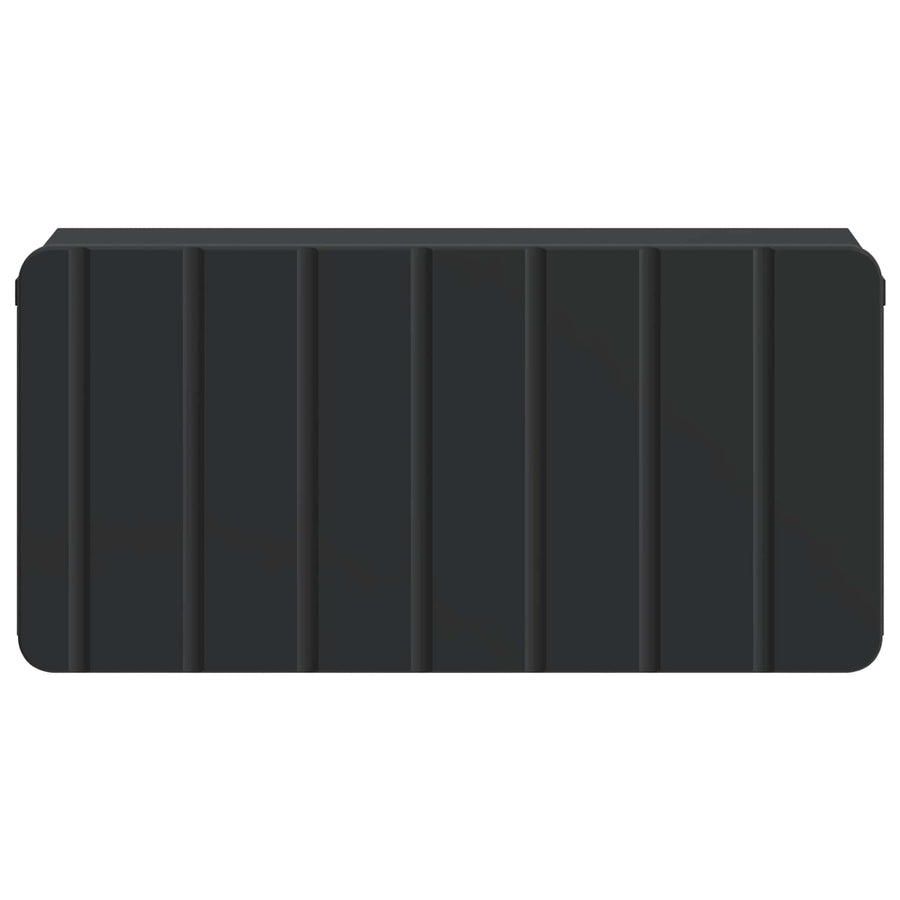 Wandbeugel Bedkast Zwart 49 x 34,5 x 24 cm Bewerkt hout