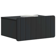 Wandbeugel Bedkast Zwart 49 x 34,5 x 24 cm Bewerkt hout