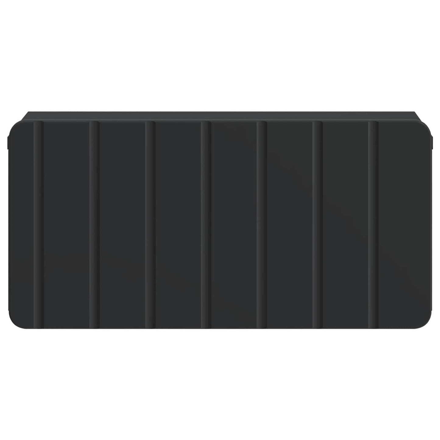 Wandbeugel Bedkast 2 pcs Zwart 49 x 34,5 x 24 cm Bewerkt hout