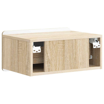 Wandbeugel Bedkast Sonoma Eiken 49 x 34,5 x 24 cm Bewerkt hout