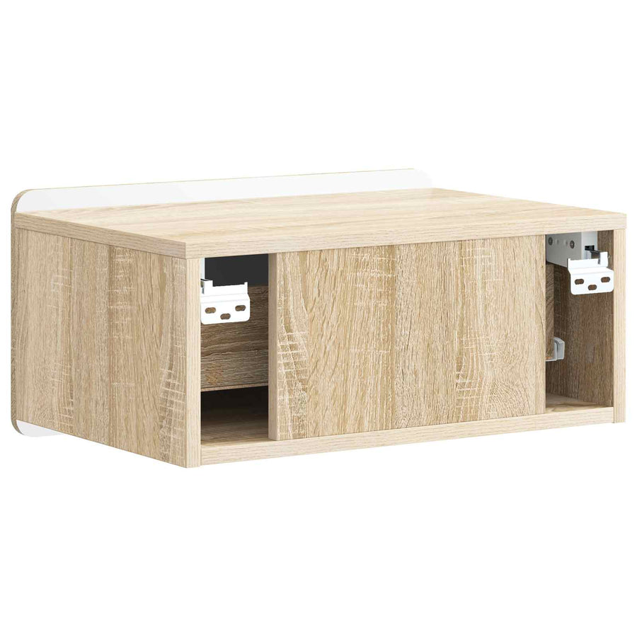Wandbeugel Bedkast Sonoma Eiken 49 x 34,5 x 24 cm Bewerkt hout
