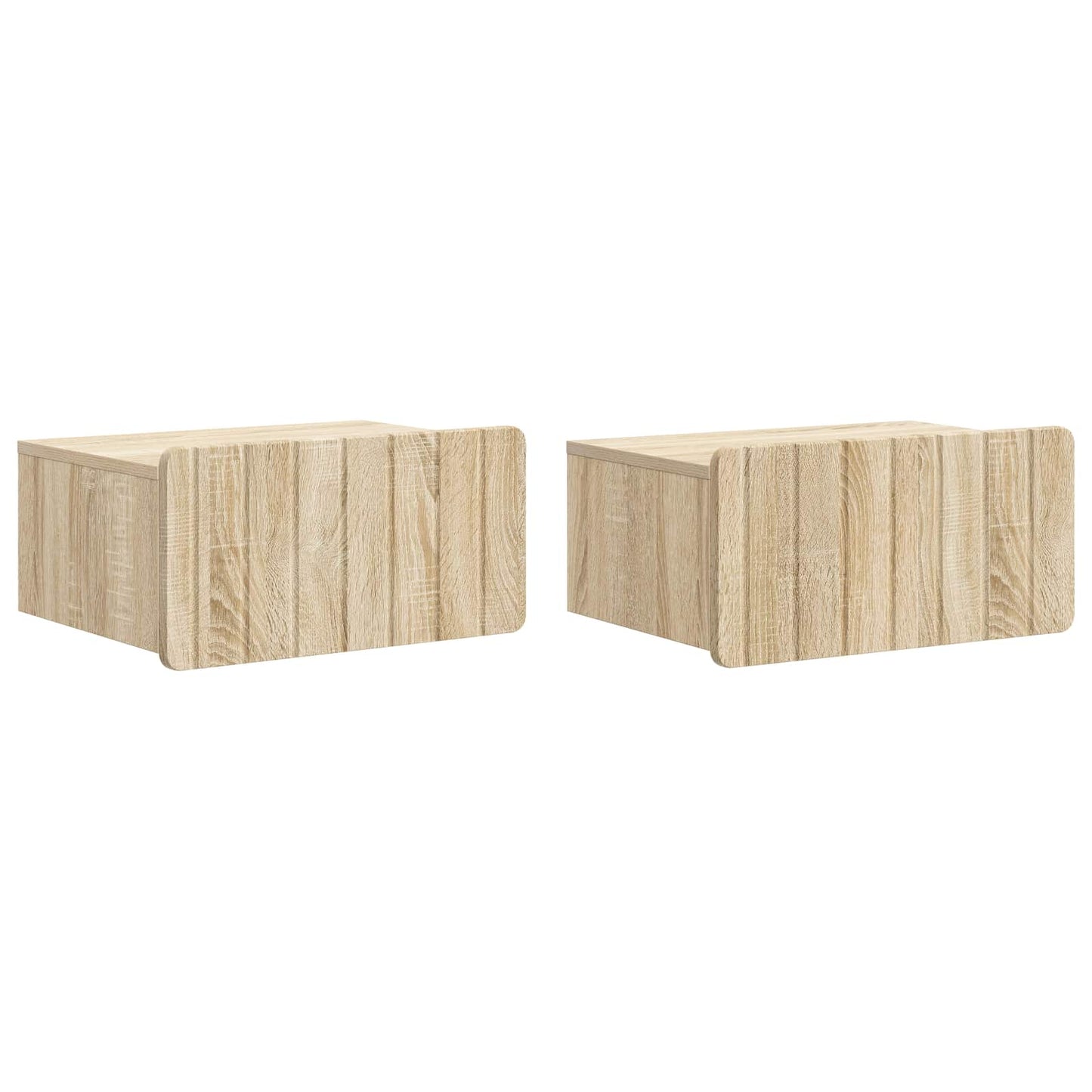 Wandbeugel Bedkast 2 pcs Sonoma Eiken 49 x 34,5 x 24 cm