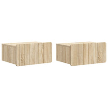 Wandbeugel Bedkast 2 pcs Sonoma Eiken 49 x 34,5 x 24 cm