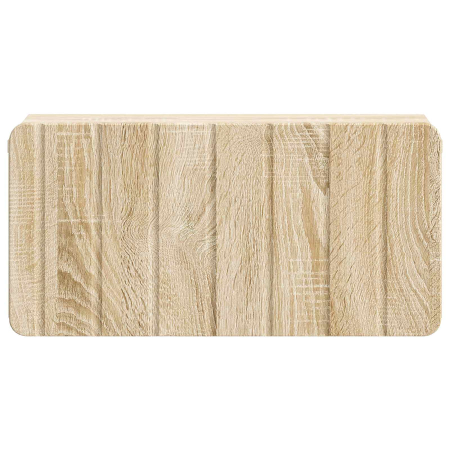 Wandbeugel Bedkast 2 pcs Sonoma Eiken 49 x 34,5 x 24 cm