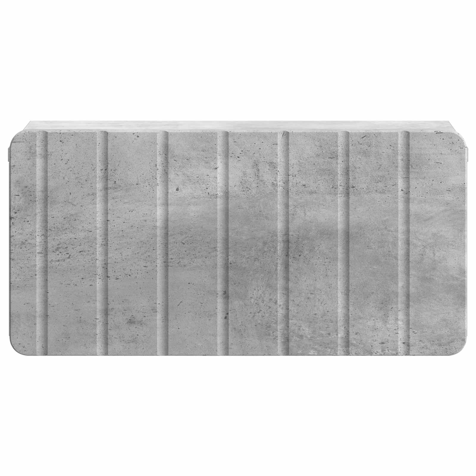 Wandbeugel Bedkast Betongrijs 49 x 34,5 x 24 cm Bewerkt hout