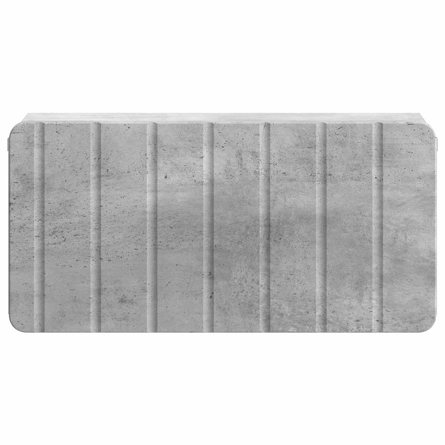 Wandbeugel Bedkast Betongrijs 49 x 34,5 x 24 cm Bewerkt hout
