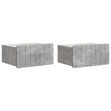 Wandbeugel Bedkast met lade 2 pcs Betongrijs 49 x 34,5 x 24 cm
