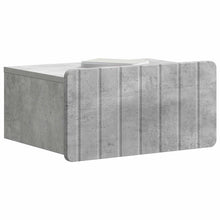Wandbeugel Bedkast met lade 2 pcs Betongrijs 49 x 34,5 x 24 cm