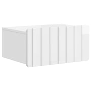 Wandkast 49x34,5x24 cm hoogglans wit bewerkt hout