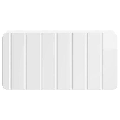 Wandbeugel Bedkast Hoogglans Wit 49 x 34,5 x 24 cm Bewerkt hout