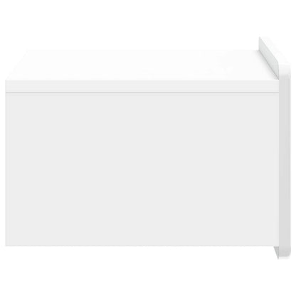 Wandbeugel Bedkast Hoogglans Wit 49 x 34,5 x 24 cm Bewerkt hout