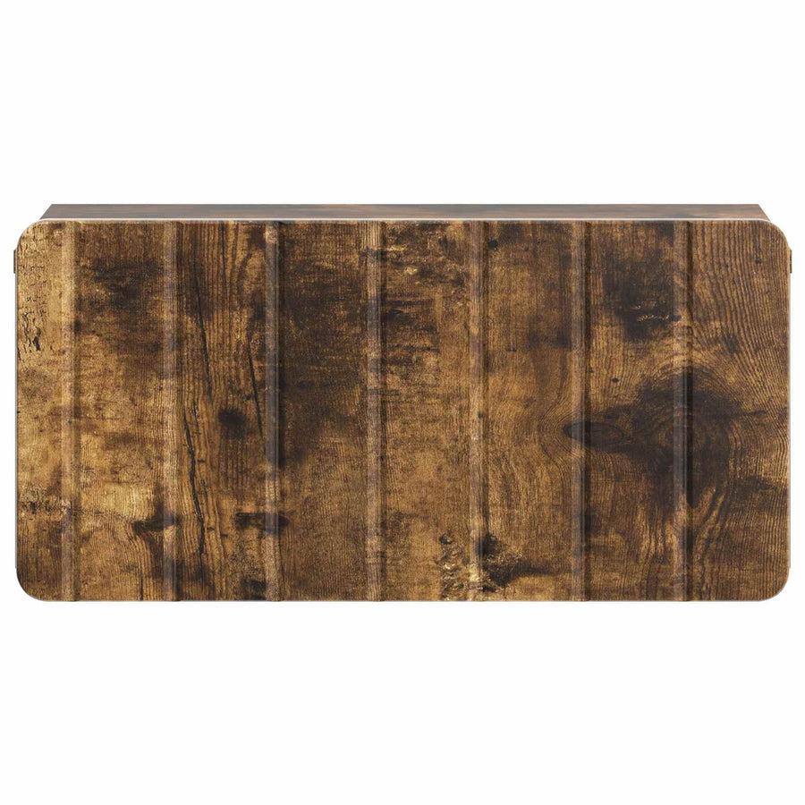 Wandbeugel Bedkast Gerookt eiken 49 x 34,5 x 24 cm Bewerkt hout