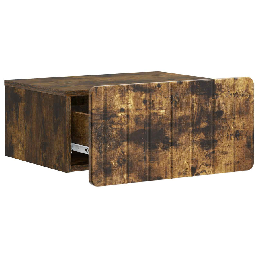 Wandbeugel Bedkast 2 pcs Gerookt eiken 49 x 34,5 x 24 cm