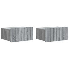 Wandbeugel Bedkast 2 pcs Grijs sonoma 49 x 34,5 x 24 cm