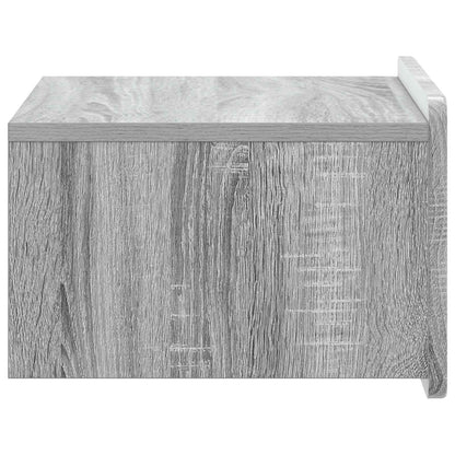 Wandbeugel Bedkast 2 pcs Grijs sonoma 49 x 34,5 x 24 cm