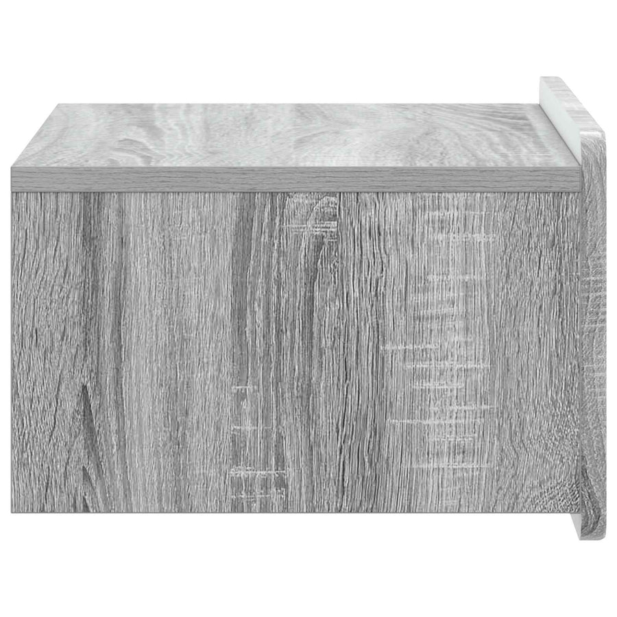 Wandbeugel Bedkast 2 pcs Grijs sonoma 49 x 34,5 x 24 cm