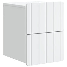 Wandbeugel Bedkast met lade Wit 33 x 34,5 x 43 cm Bewerkt hout