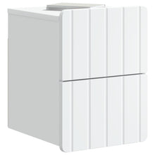 Wandbeugel Bedkast met lade Wit 33 x 34,5 x 43 cm Bewerkt hout