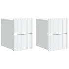 Wall Bracket for Wall Bed 2 pcs White 33 x 34.5 x 43 cm Engineered wood