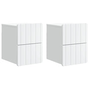 Wandkast 2 stuks 33x34.5x43 cm wit bewerkt hout